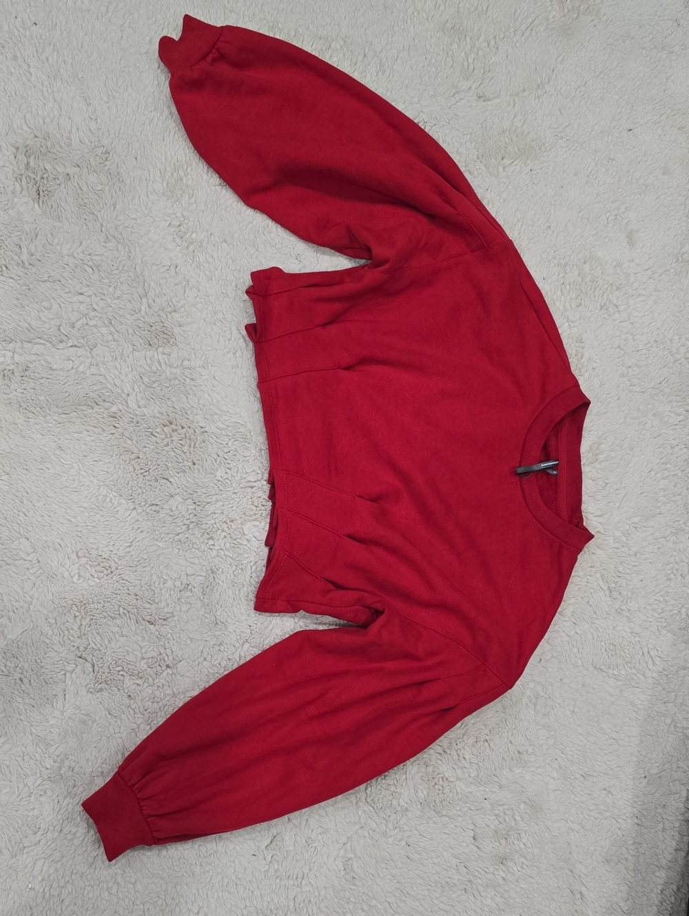 Anthropologie Red Crewneck  Sweater